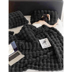 Manta de piel sintética de conejo de 50 x 60 pulgadas